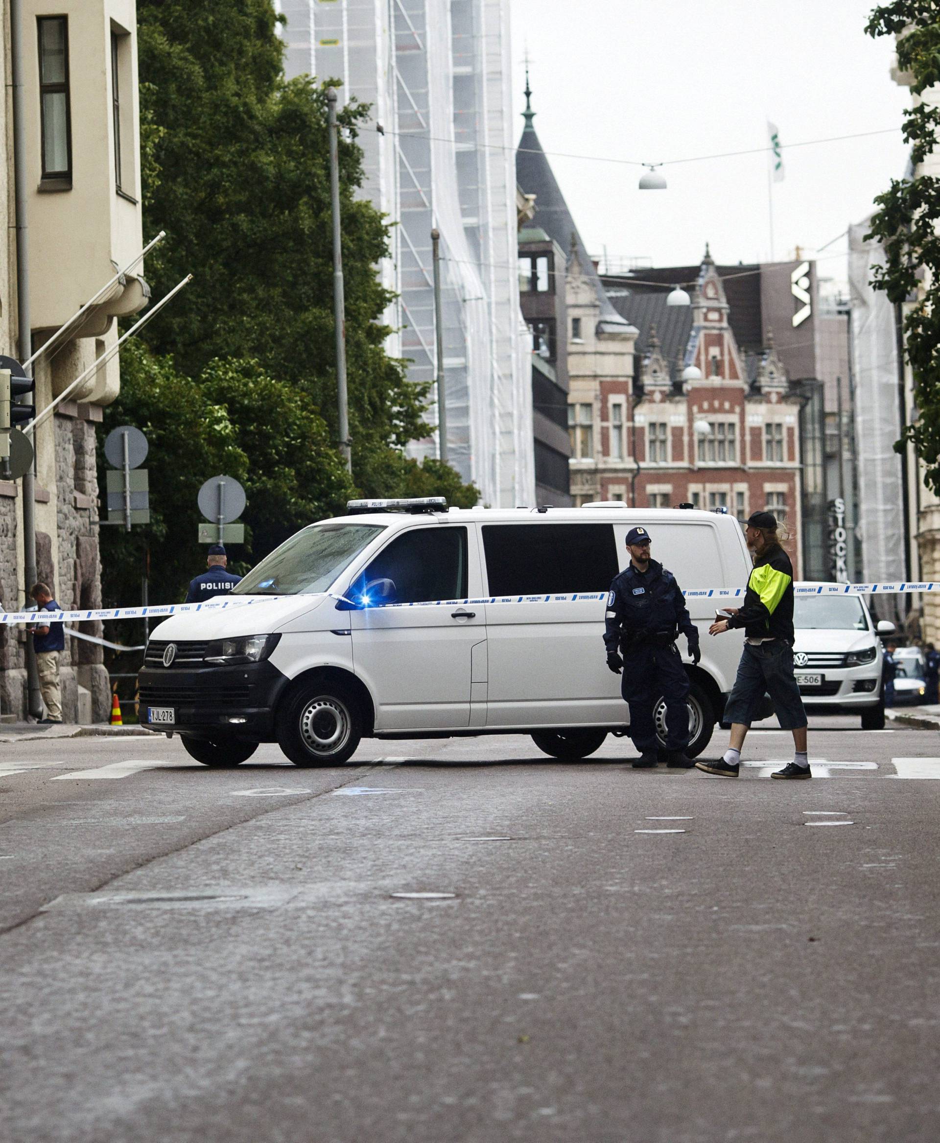 Accident occurred in downtown Helsinki where an intoxicated man hit people with his car, in Helsinki