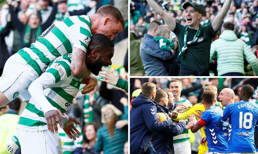 Celticu Old Firm, navijač je s bebom utrčao na teren slaviti