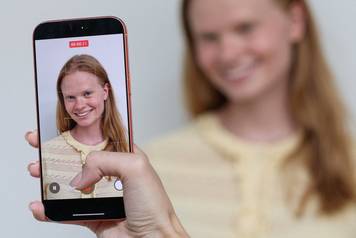 Russian model Anastasia Kostromitina, who goes viral with striking likeness to Norway's Erling Haaland, poses in Moscow