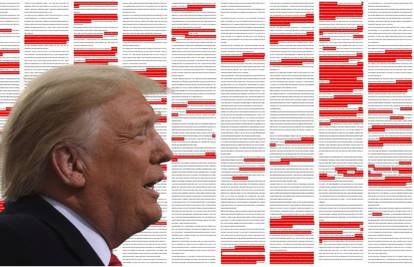 Ovo je Trumpov govor: Crveno su njegove laži i izmišljotine...