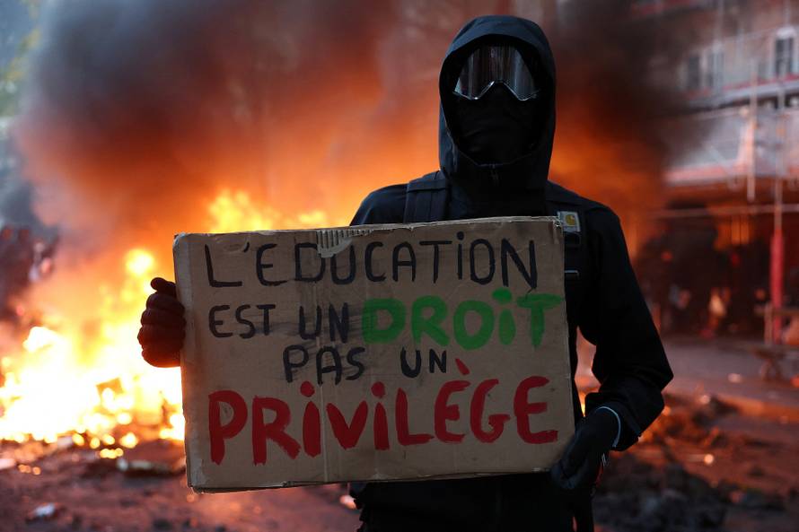 Nationwide protests in France against the cost of living