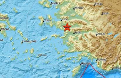 Višestruki potresi na grčkim otocima i zapadnoj obali Turske