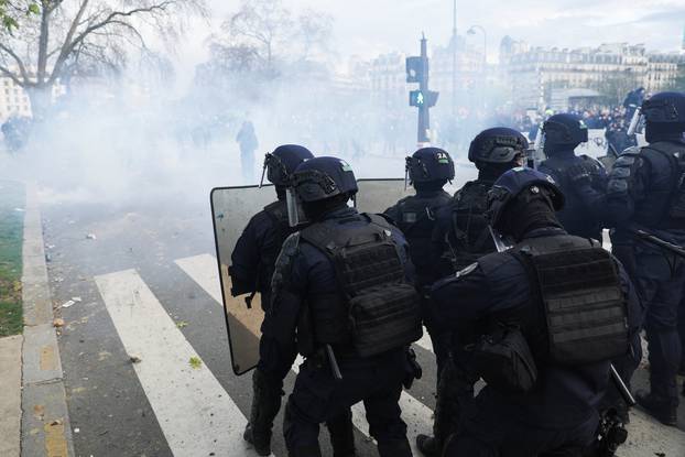 Tenth day of national strike and protest in France against the pension reform