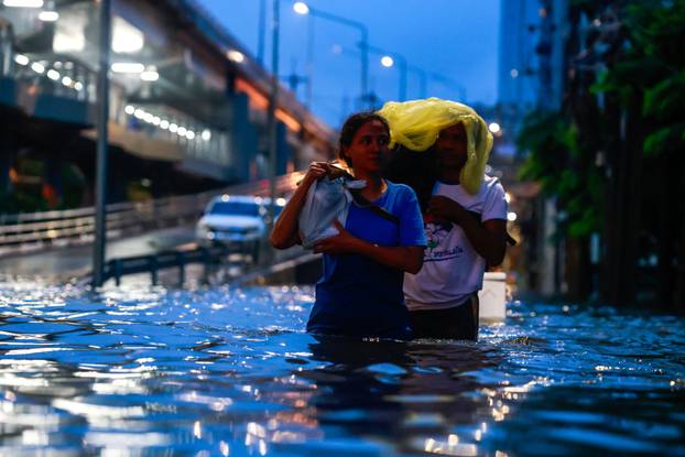 Heavy rain in Bangkok