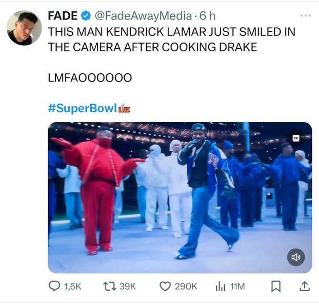 Ovo su memovi Super Bowla! Uljez sa zastavom Palestine, 'nazi' pozdrav i ruganje Trumpu