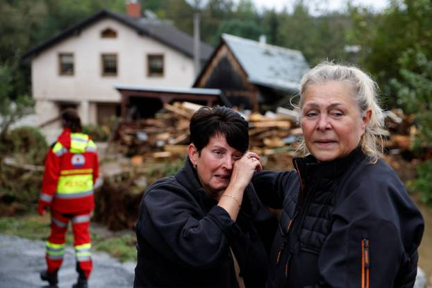 Aftermath of heavy rainfall in Jesenik