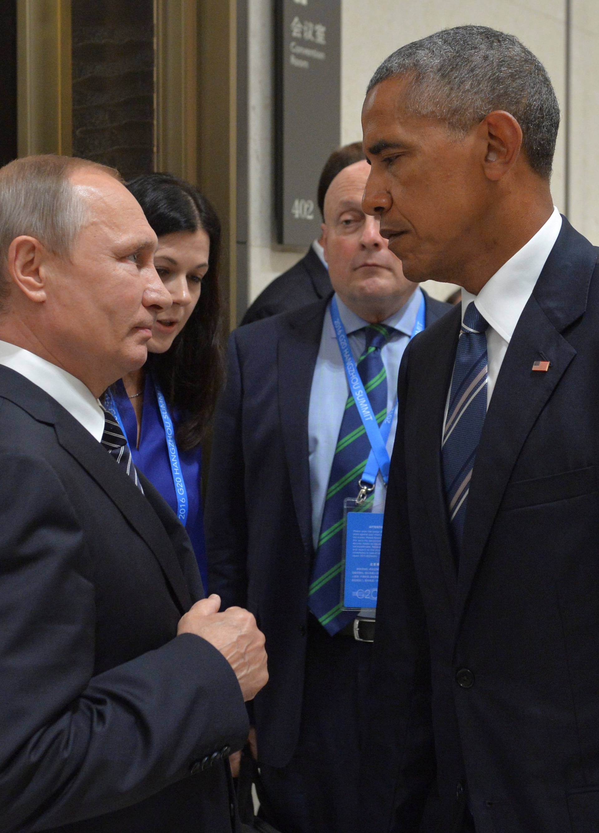 Russian President Putin meets with U.S. President Obama on sidelines of G20 Summit in Hangzhou