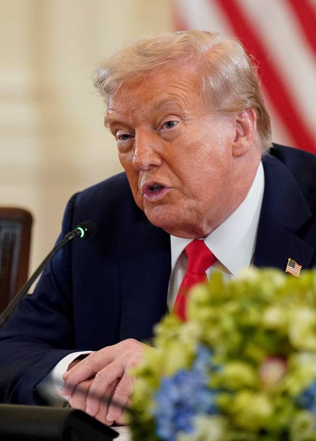 U.S. President Trump meets with Ukrainian President Zelenskiy and European leaders, in Washington, D.C.