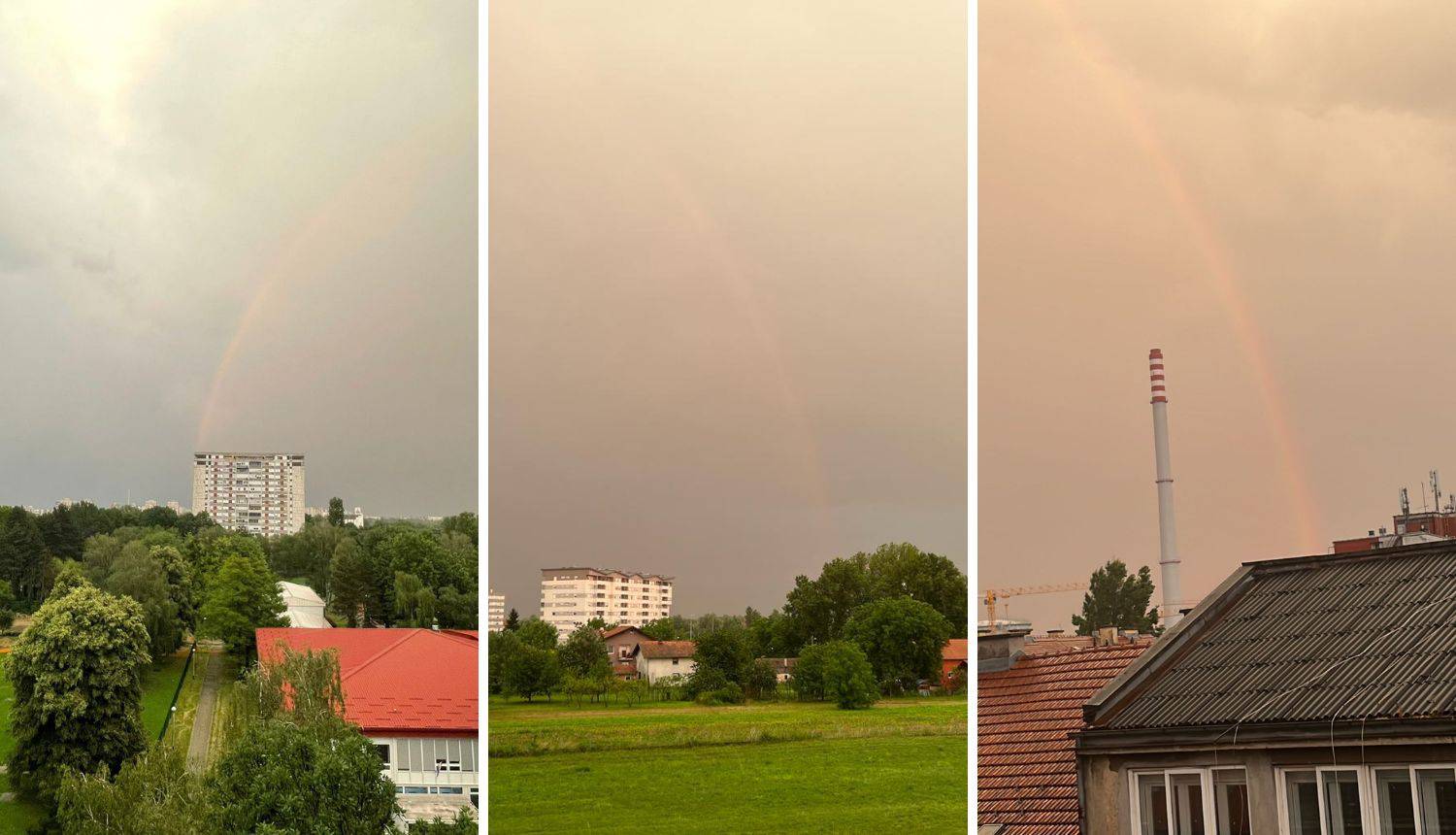 Pogledajte video: Nakon oluje duga na nebu iznad Zagreba