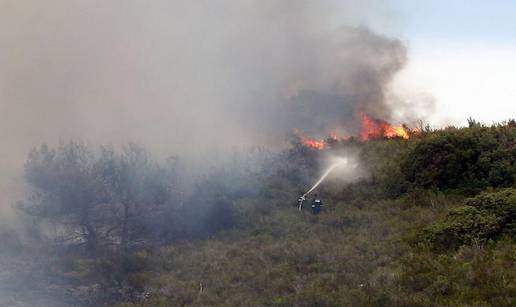 Požar na Palmižani ugasili 35 vatrogasaca i kanader