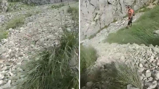 Dramatična snimka s Biokova. Planinari se našli usred kamene lavine: 'Ovo poziva na oprez!'