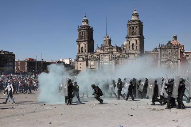 Protest against insecurity and corruption in country, in Mexico City