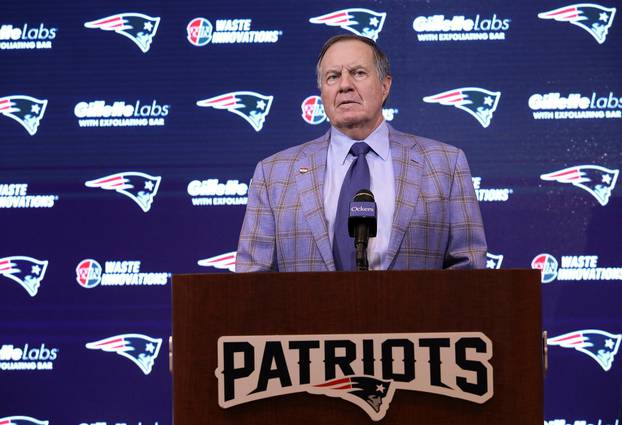 New England Patriots head coach Bill Belichick announces he will leave the team