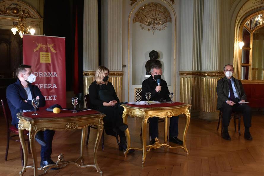 Zagreb: Intendantica HNK, Dubravka Vrgoč, s kolegama o protekloj godini te planovima za 2022.