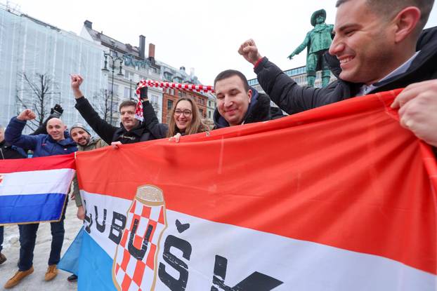 Oslo:  Navijači iz Velike Gorice prvi su započeli s navijanjem  na ulicama grada 