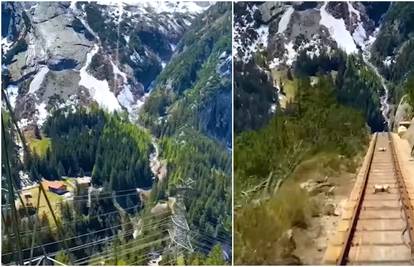 Snimio je vožnju žičarom kroz švicarske planine i oduševio sve