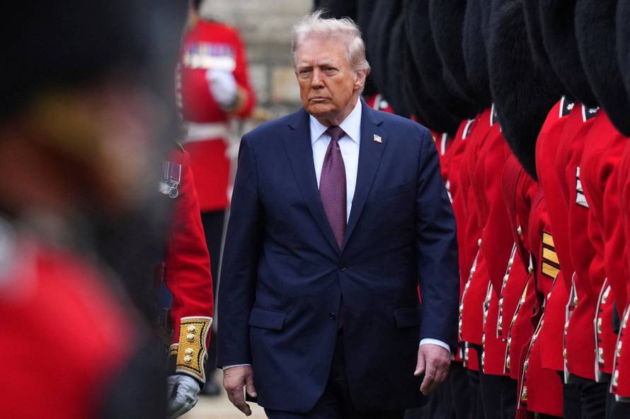 U.S. President Trump makes second state visit to Britain