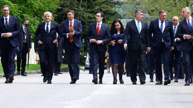 Balkan presidents attend the annual Brdo-Brijuni Process summit in Slovenia