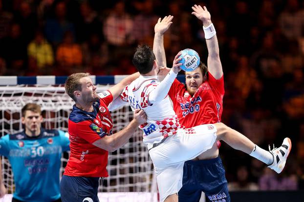 Norveska i Hrvatska u utakmici pulufinala Europskog prvenstva u rukometu