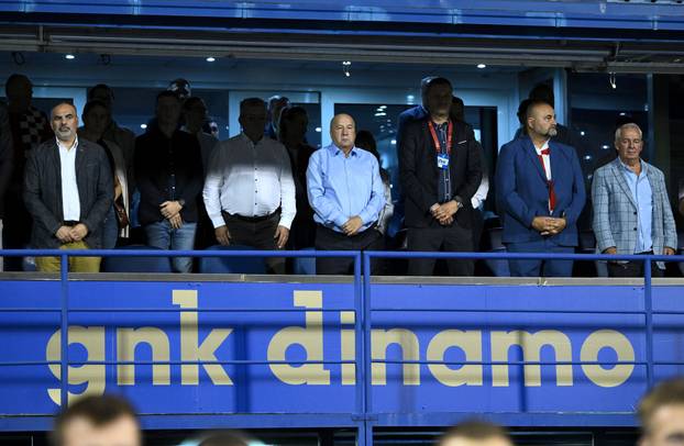 Svečana loža tijekom susreta Hrvatske i Crne Gore u kvalifikacijama za Svjetsko prvenstvo