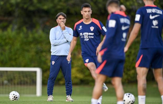 Zagreb: Trening nogometaša hrvatske nogometne reprezetacije