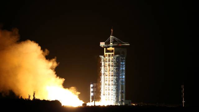 World's first quantum satellite is launched in Jiuquan, 