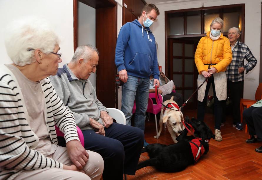 Zagreb: Štićenike doma Remete posjetom razveselili psi iz Centra za rehabilitaciju - Silver
