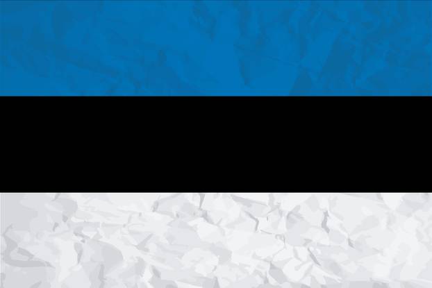 Flag Illustration of the country of Estonia