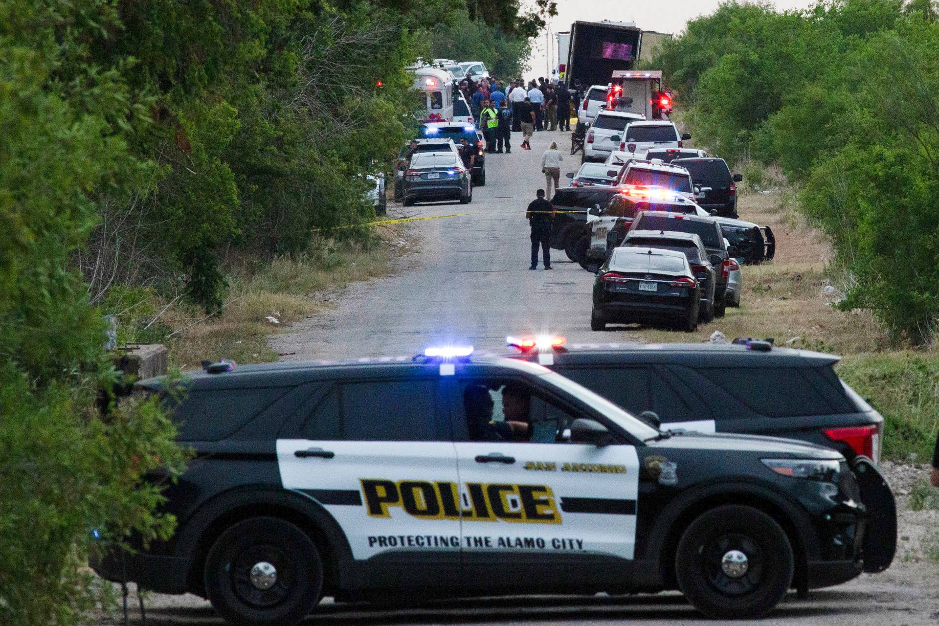 People found dead inside a trailer truck in San Antonio