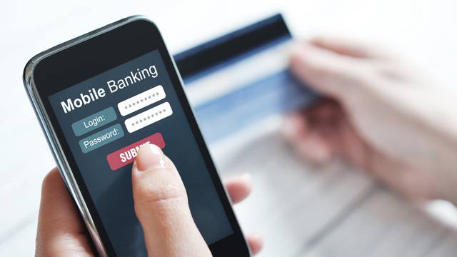Mobile banking concept