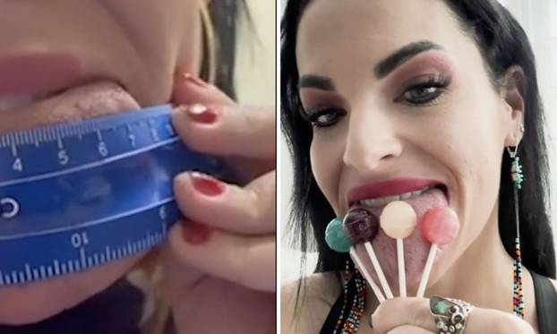 FOTO Ova odvjetnica ima najširi jezik, liže 4 lizalice. Odjednom!