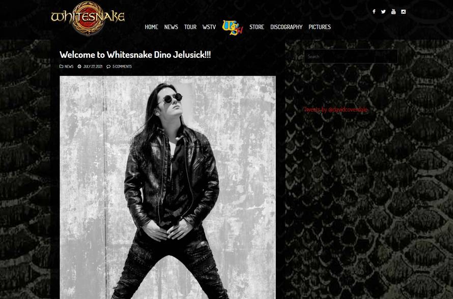 Nevjerojatan uspjeh! Novi član rock grupe Whitesnake je naš Dino Jelusić: I dalje ne vjerujem