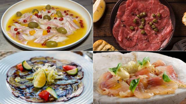 Super mesni i riblji recepti: Fini carpaccio od bijele tune, cikle ili govedine, marinirani inćuni...