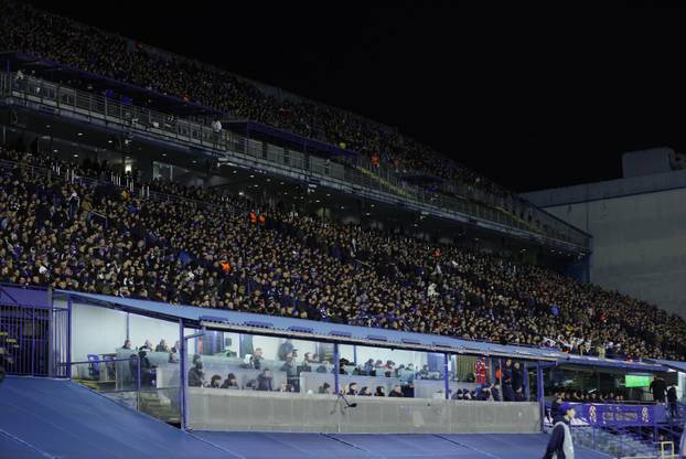 Zagreb: Navijači na tribinama tijekom utakmice Dinama i Celtica u Ligi prvaka