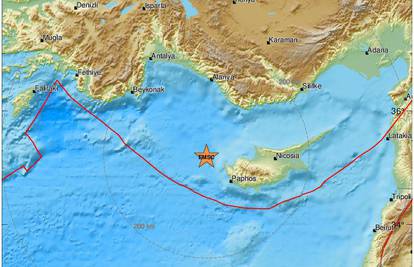 Snažan potres pogodio Cipar: 'Cijela nam se kuća tresla...'