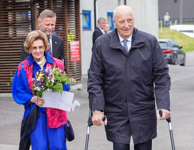 Moi 20240528. King Harald and Queen Sonja visit Moi in Lund municipality in Rogaland in connection with the county visits to Agder and Rogaland 26-30 May.Photo: Lise serud / NTB