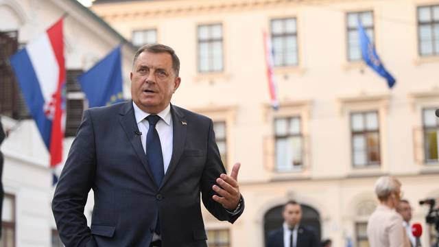 Zagreb: Milorad Dodik obratio se medijima nakon sastanka s Plenkovićem