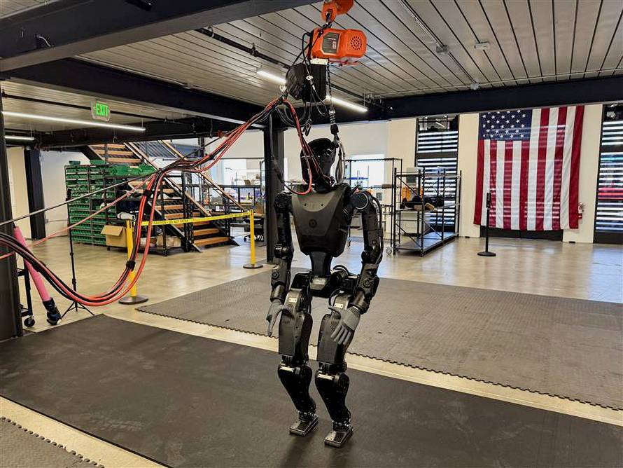 Phantom-01, a humanoid robot developed by San Francisco-based startup Foundation for military purposes