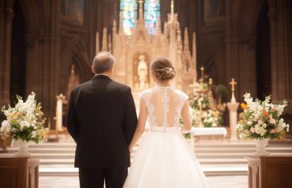 Dubrovčanki svećenik nije dao da je tata otprati do oltara?! Rekao mi je: 'To nije po Bibliji'