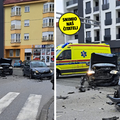 FOTO Krš i lom u Zagrebu: 'Nije stao, naletio je direktno na nju'