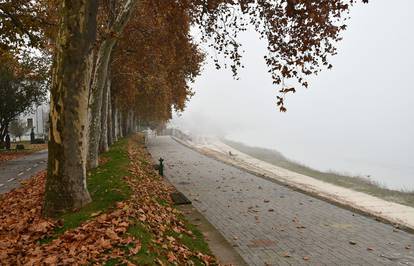 FOTO Gusta magla prekrila ulice u Slavonskom Brodu