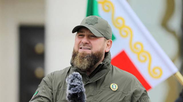 FILE PHOTO: Head of the Chechen Republic Ramzan Kadyrov makes an address in Grozny