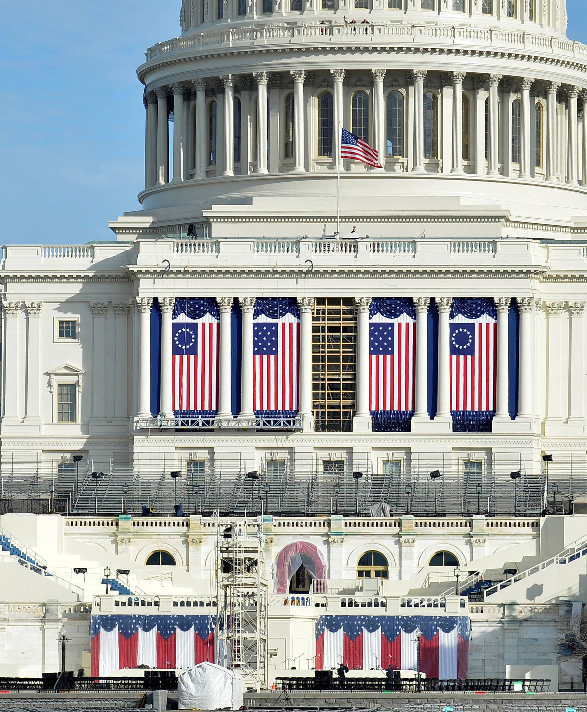 Preparations are finalized at US Capitol for Trump inauguration in Washington DC