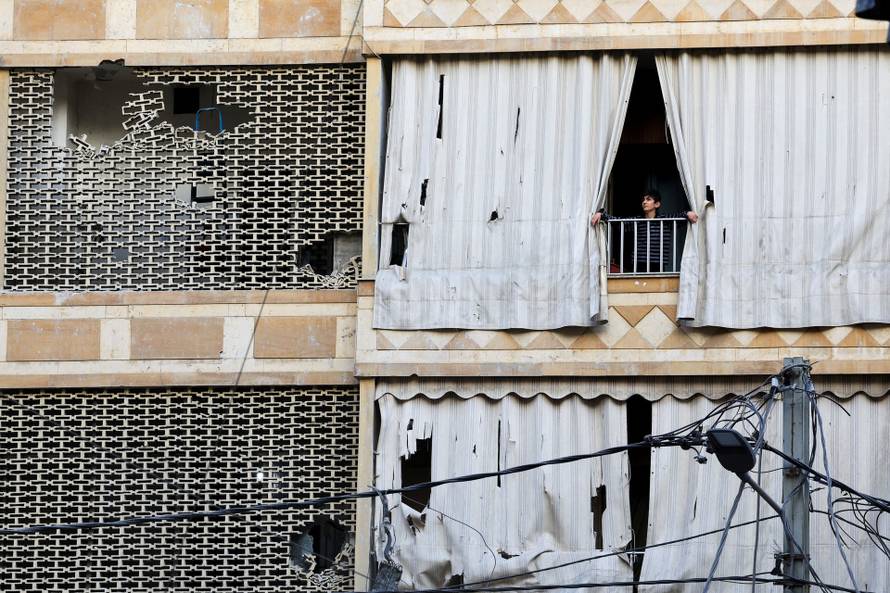 Aftermath of an Israeli strike, in Beirut