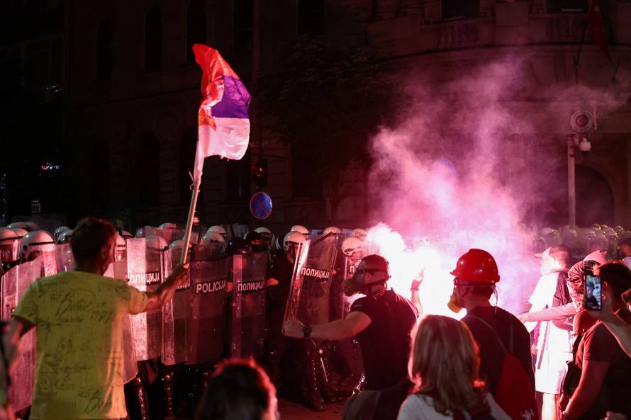 Anti-government protest in Belgrade