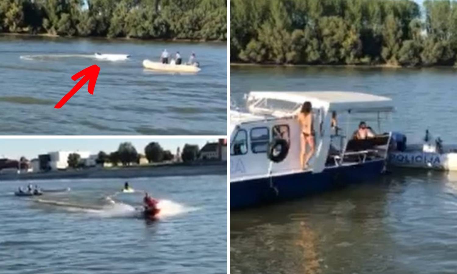 Dramatični video: Otac i sin su pali u Dunav, brod van kontrole