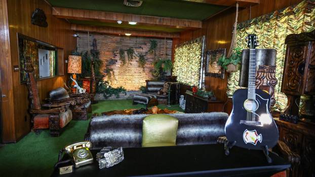 U.S. President Donald Trump visits Graceland, the home of Elvis Presley, in Memphis