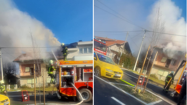 Buknuo požar na kući u Dugom Selu, vlasnik zadobio opekline