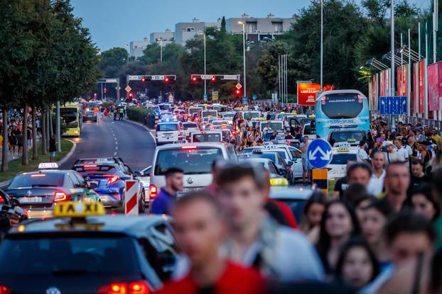Split: Gužva za vrijeme dolaska posjetitelja na Ultru 