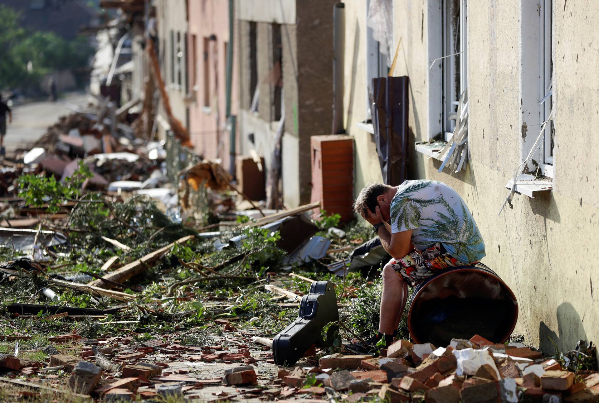 Aftermath of rare tornado in Czech Republic